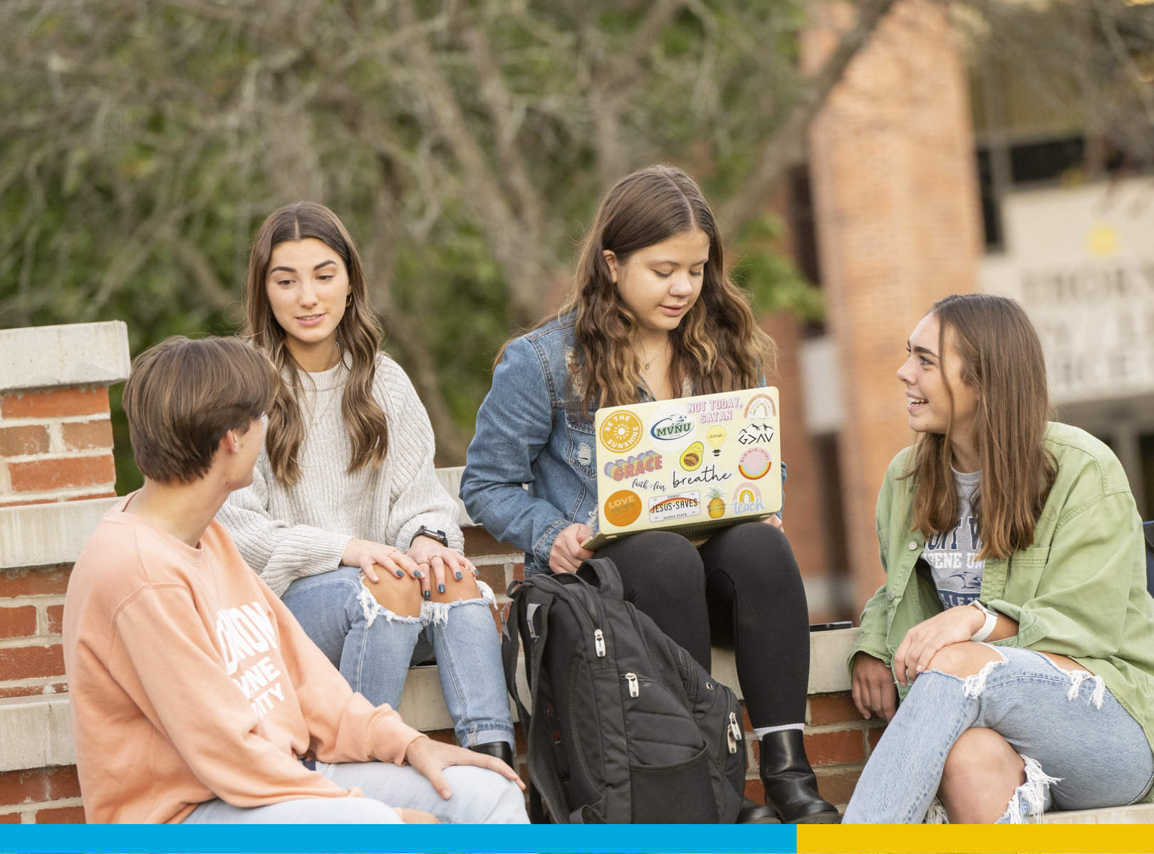 Students studying.